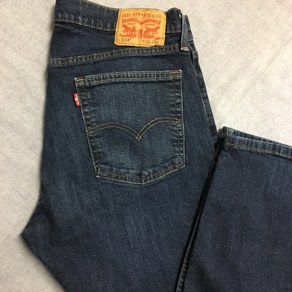 Levis 514 Red Tag Straight Fit 36 X 32 - Picture 3 of 4